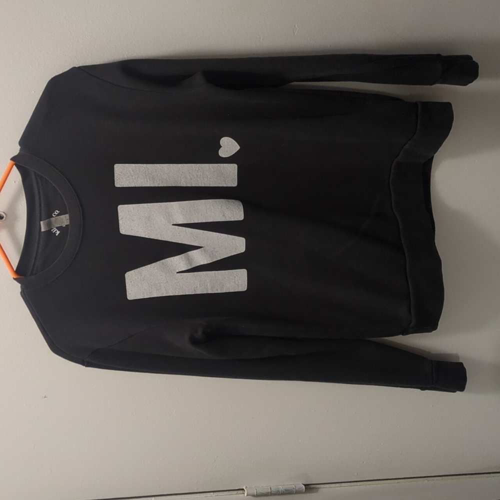 Women's Black Michigan Sweatshirt Size S